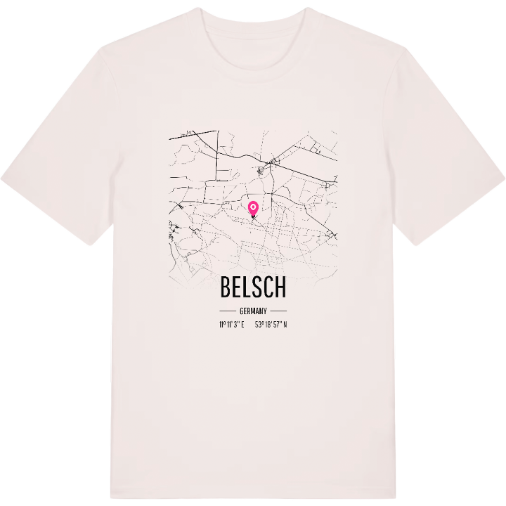 Belsch kort T-shirt – t-shirt fra PinShirt