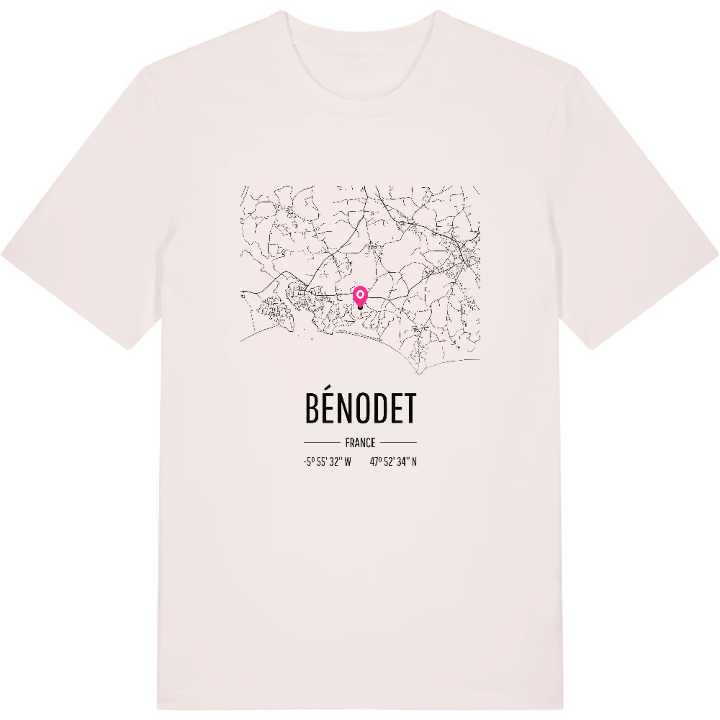 Bénodet kort T-shirt – t-shirt fra PinShirt