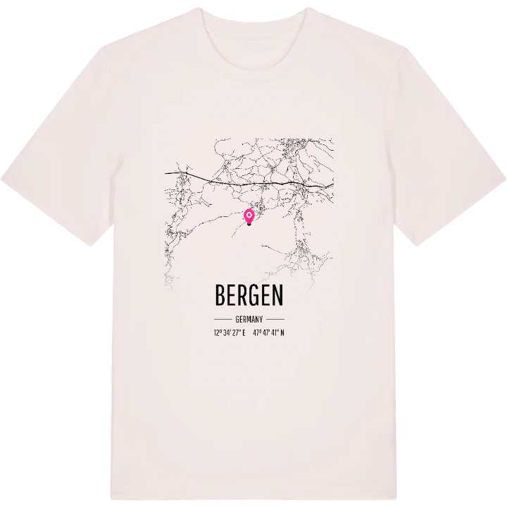 Bergen kort T-shirt – t-shirt fra PinShirt