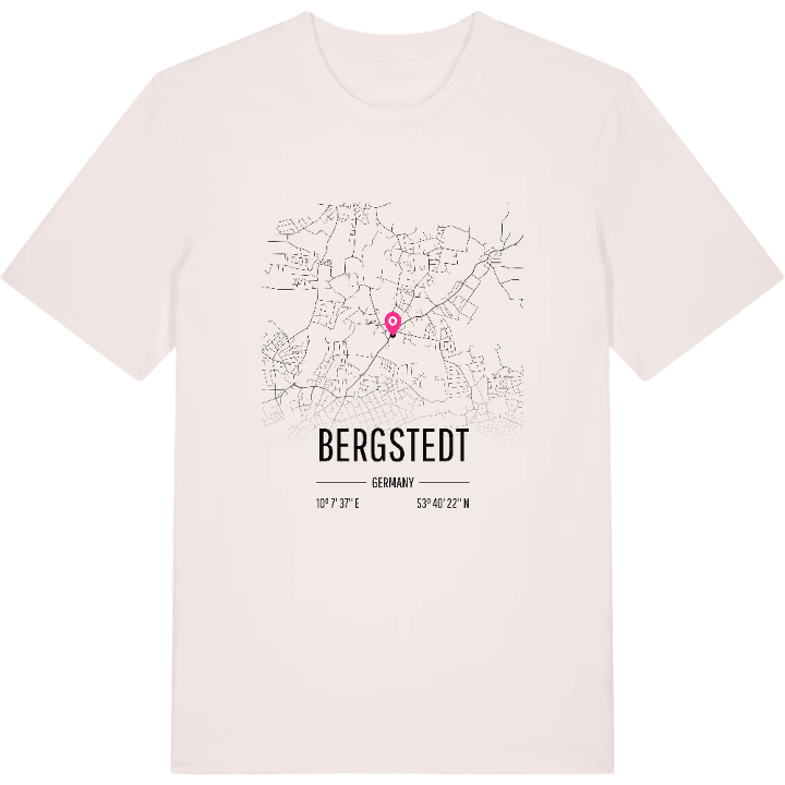 Bergstedt kort T-shirt – t-shirt fra PinShirt