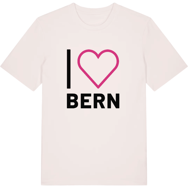 Jeg elsker Bern T-shirt stort tryk – t-shirt fra PinShirt