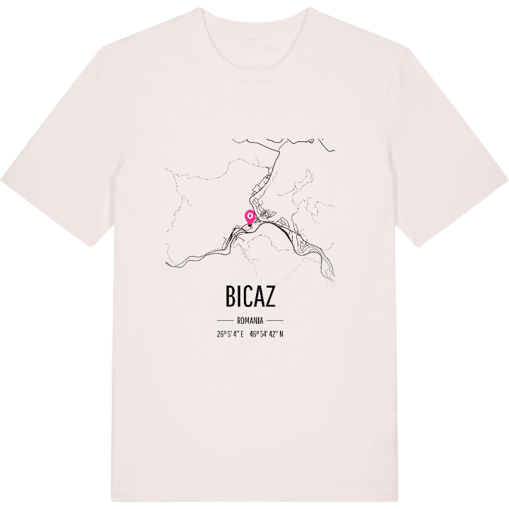 Bicaz kort T-shirt – t-shirt fra PinShirt