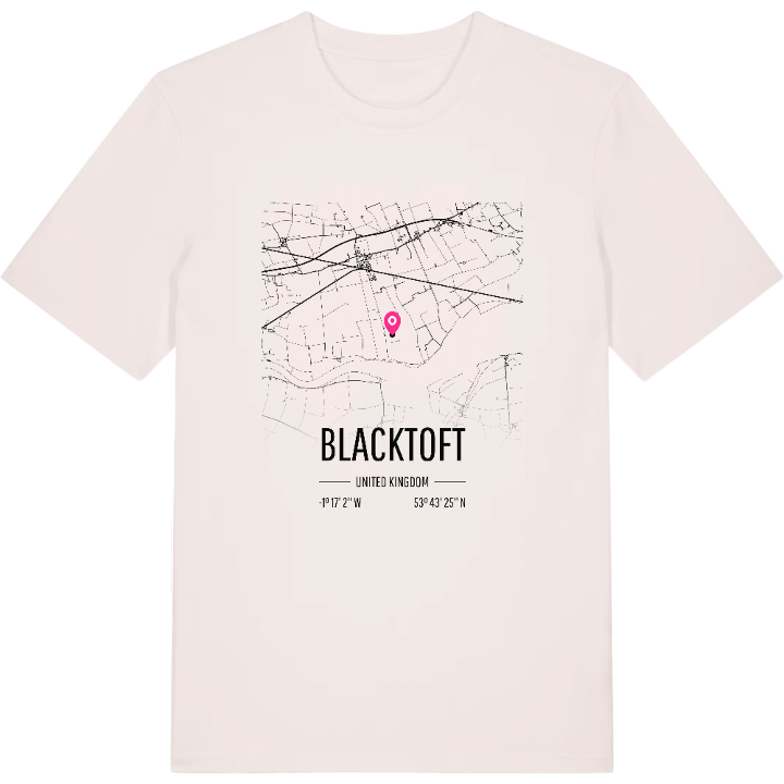 Blacktoft kort T-shirt – t-shirt fra PinShirt