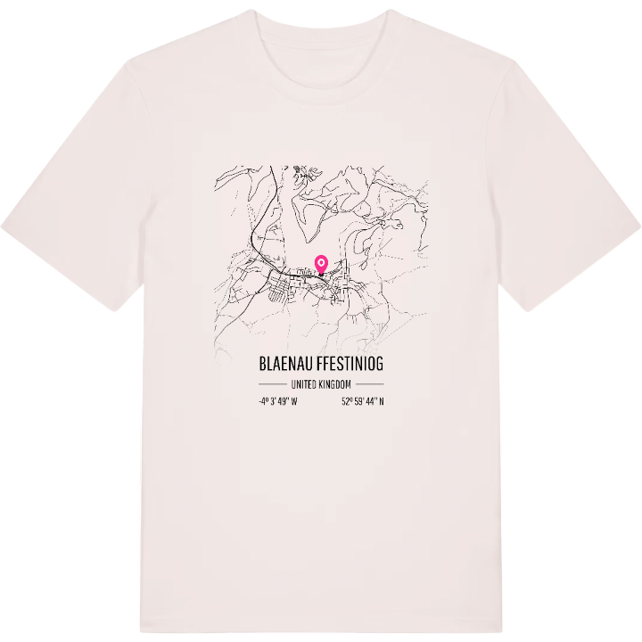 Blaenau Ffestiniog kort T-shirt – t-shirt fra PinShirt