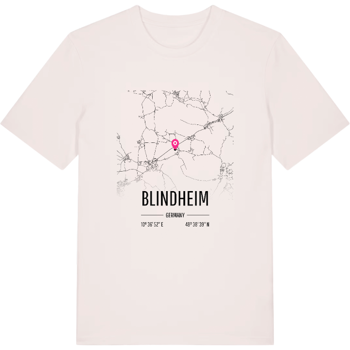 Blindheim kort T-shirt – t-shirt fra PinShirt