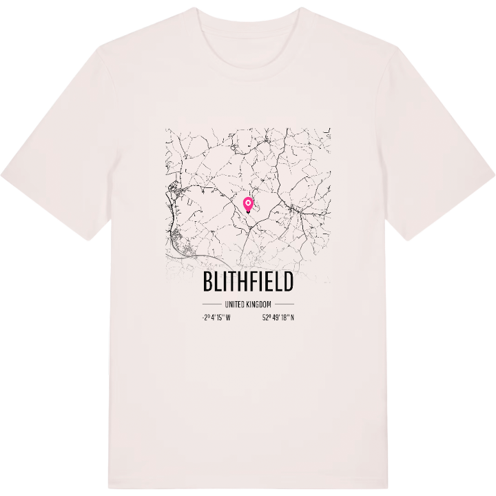 Blithfield kort T-shirt – t-shirt fra PinShirt