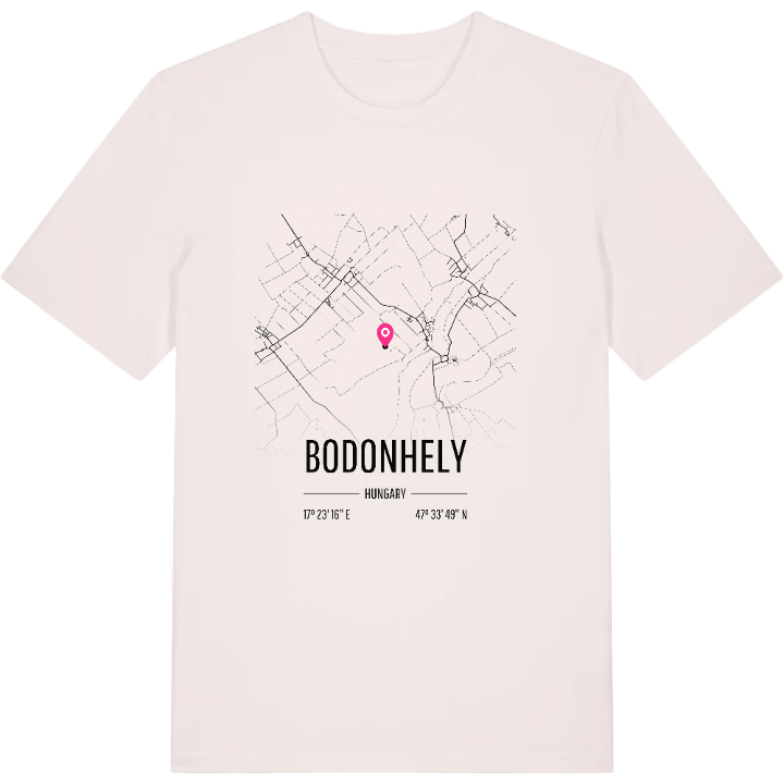 Bodonhely kort T-shirt – t-shirt fra PinShirt