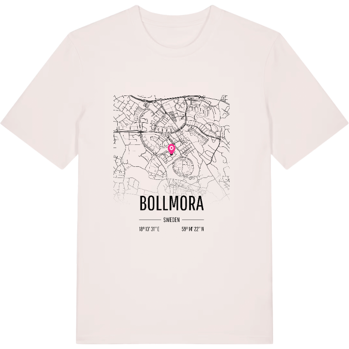 Bollmora kort T-shirt – t-shirt fra PinShirt