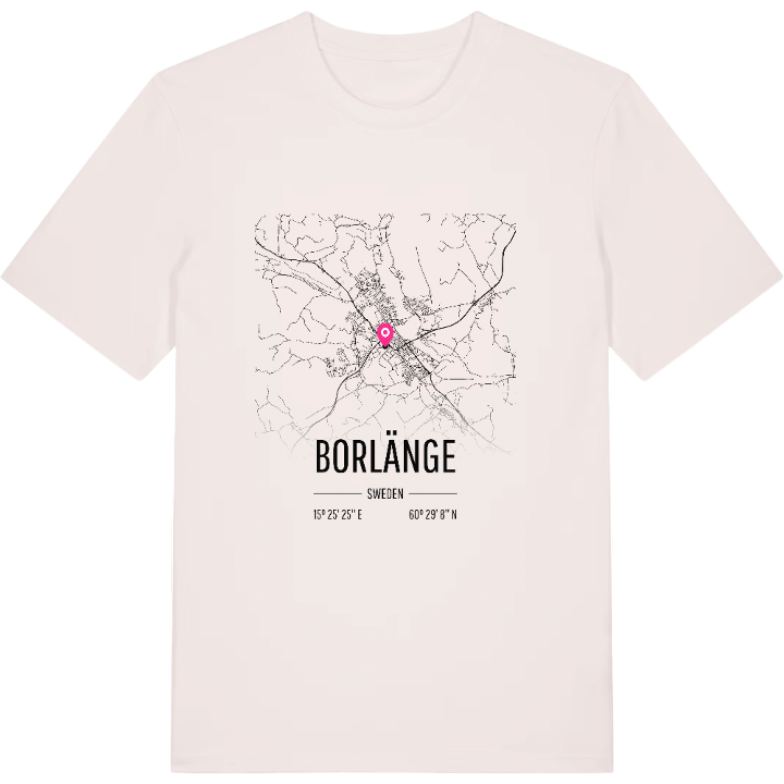 Borlänge kort T-shirt – t-shirt fra PinShirt