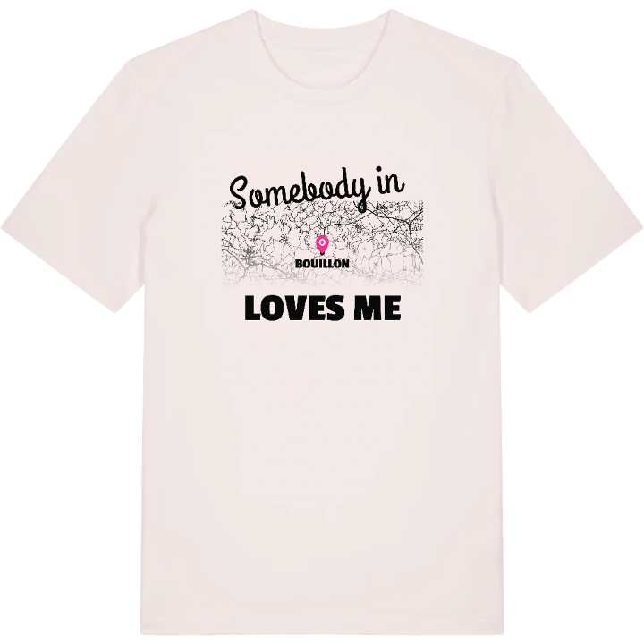 Nogen i Bouillon elsker mig T-shirt – t-shirt fra PinShirt