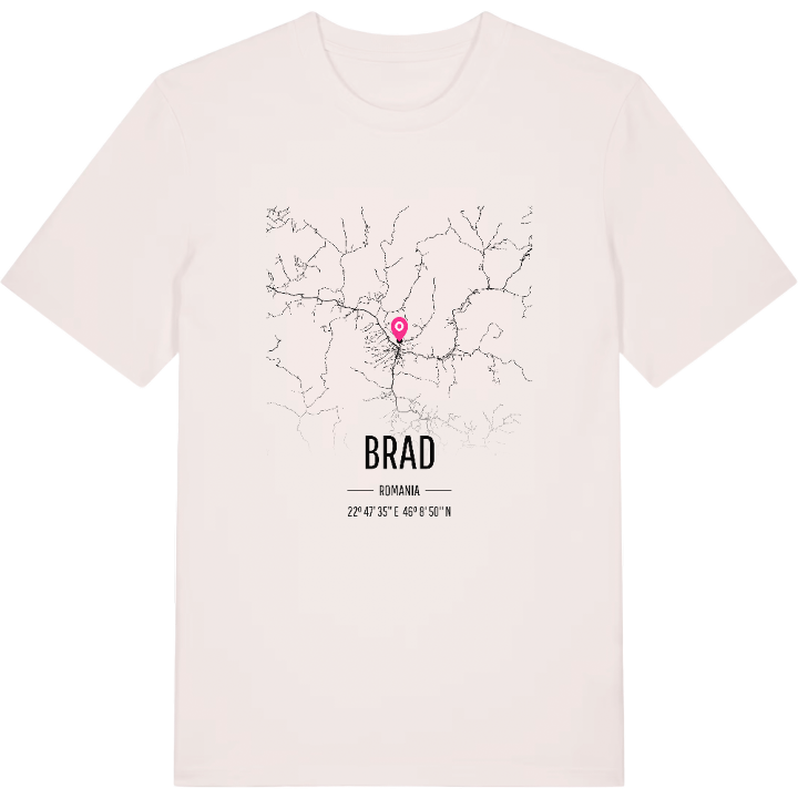 Brad kort T-shirt – t-shirt fra PinShirt