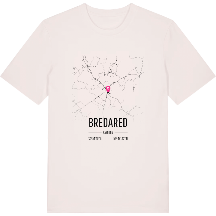 Bredared kort T-shirt – t-shirt fra PinShirt