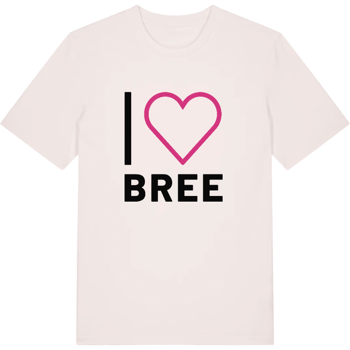 Jeg elsker Bree T-shirt stort tryk – t-shirt fra PinShirt