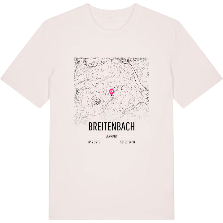 Breitenbach kort T-shirt – t-shirt fra PinShirt