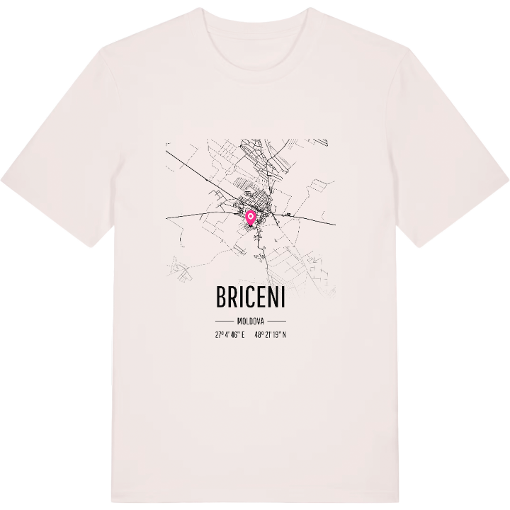 Briceni kort T-shirt – t-shirt fra PinShirt