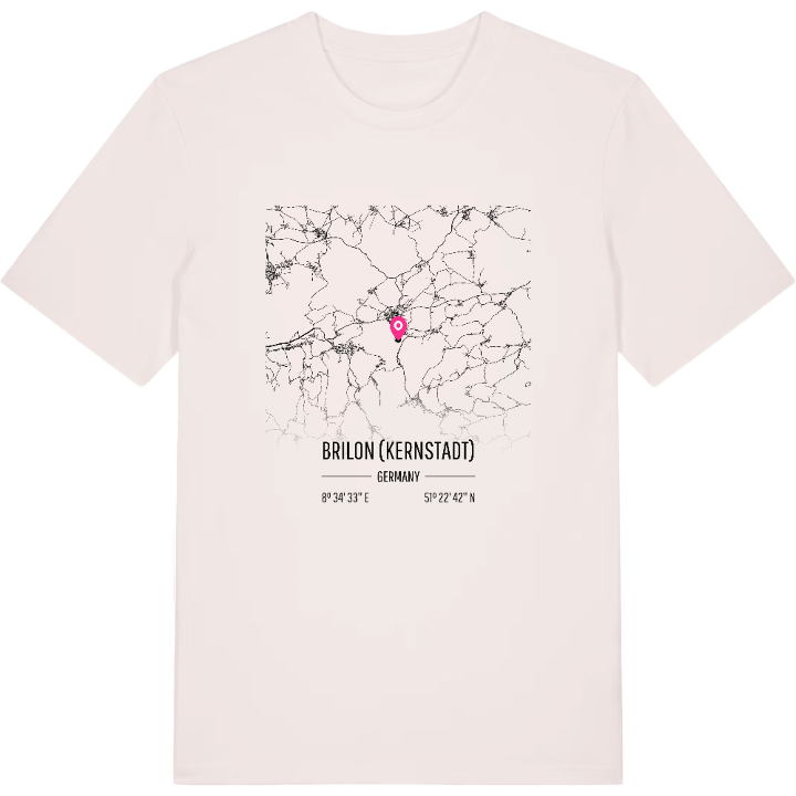 Brilon (Kernstadt) kort T-shirt – t-shirt fra PinShirt