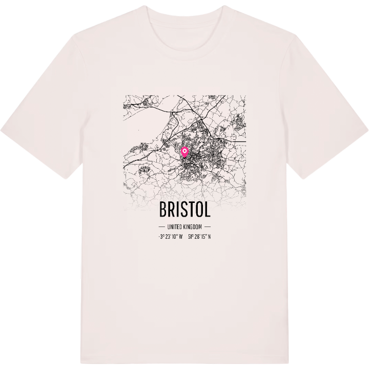 Bristol kort T-shirt – t-shirt fra PinShirt