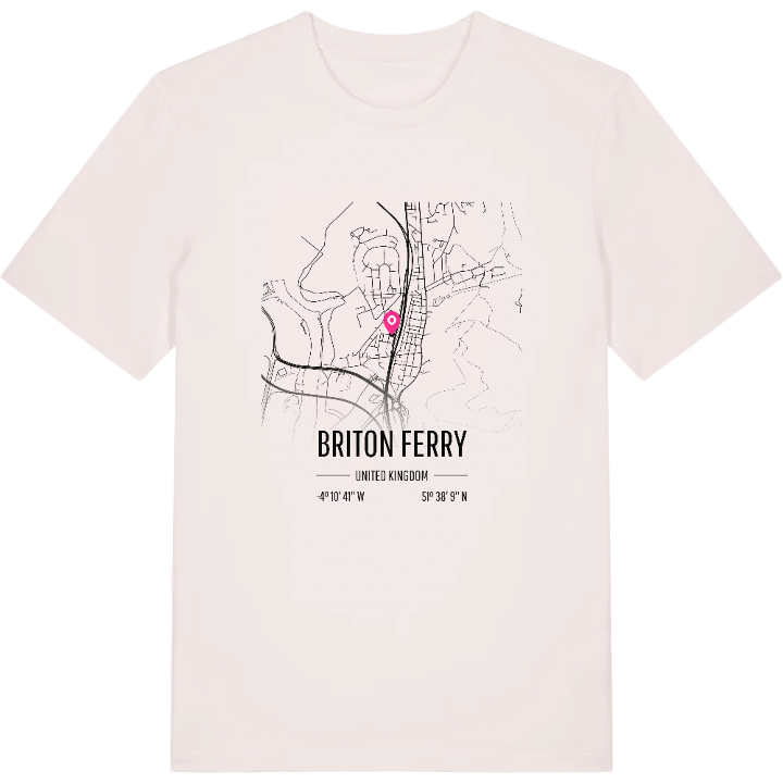 Briton Ferry kort T-shirt – t-shirt fra PinShirt