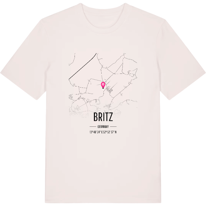 Britz kort T-shirt – t-shirt fra PinShirt