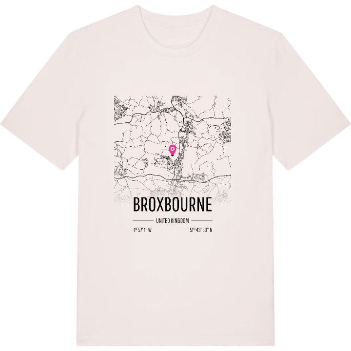 Broxbourne kort T-shirt – t-shirt fra PinShirt