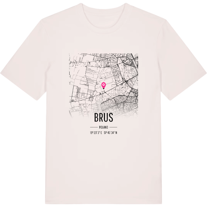 Brus kort T-shirt – t-shirt fra PinShirt