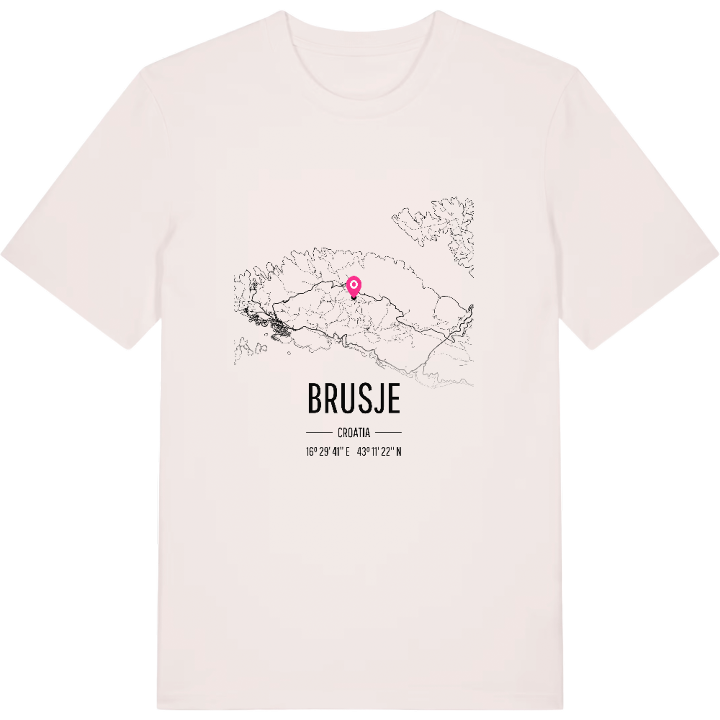 Brusje kort T-shirt – t-shirt fra PinShirt