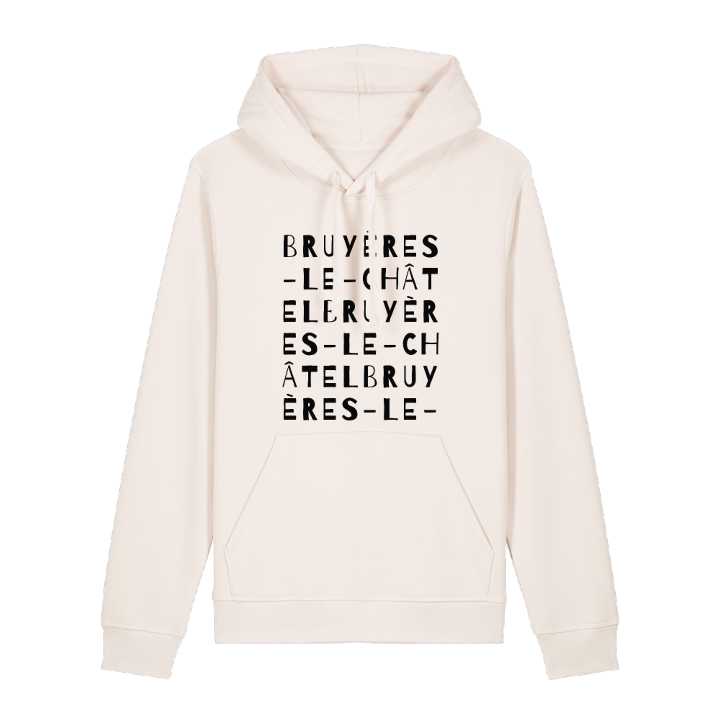 Bruyères-le-Châtel ordleg hættetrøje – hættetrøje fra PinShirt