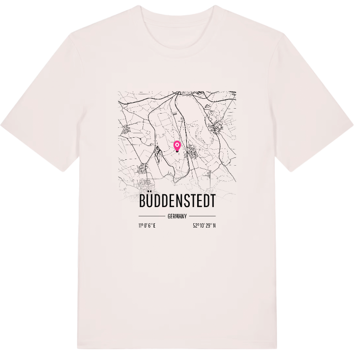 Büddenstedt kort T-shirt – t-shirt fra PinShirt