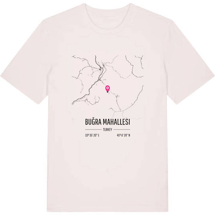Buğra Mahallesi kort T-shirt – t-shirt fra PinShirt