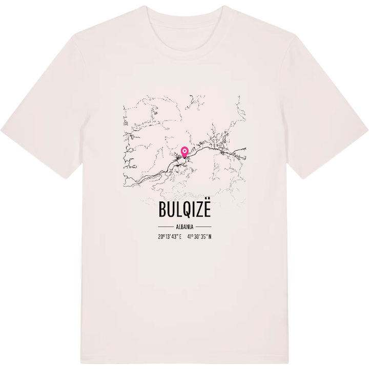 Bulqizë kort T-shirt – t-shirt fra PinShirt