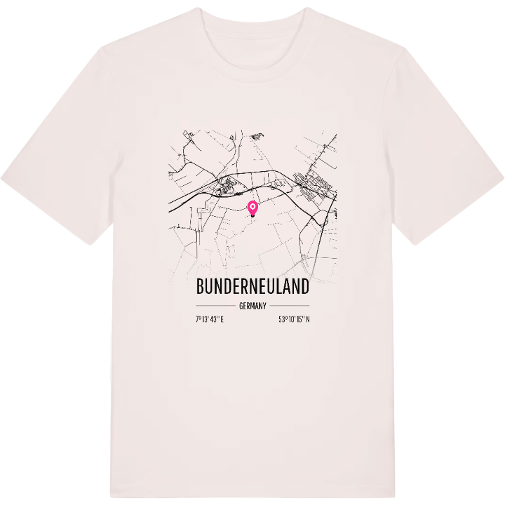 Bunderneuland kort T-shirt – t-shirt fra PinShirt