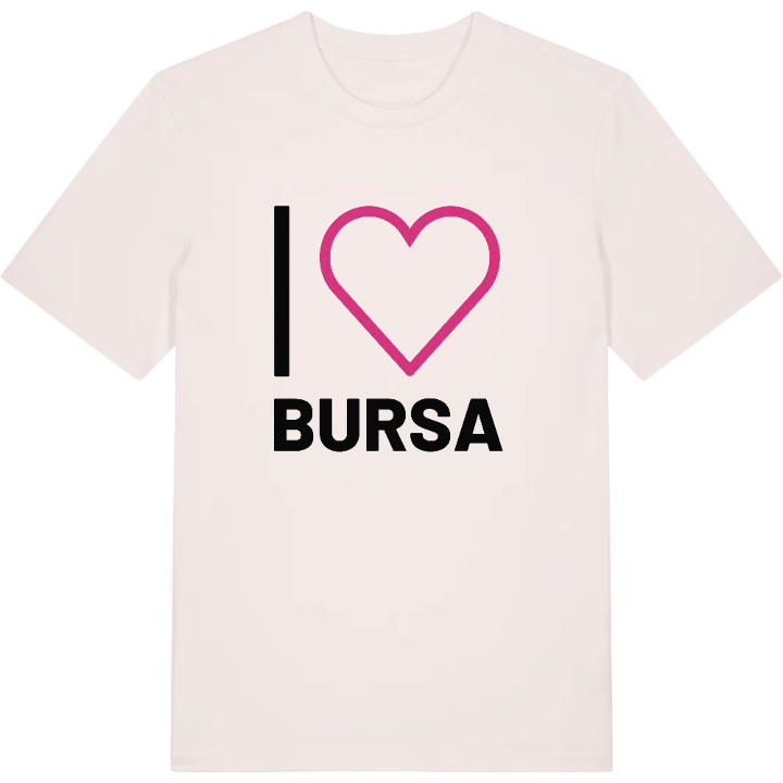 Jeg elsker Bursa T-shirt stort tryk – t-shirt fra PinShirt