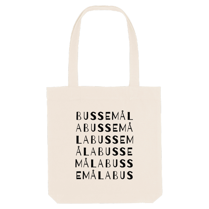 Bussemåla ordleg mulepose – mulepose fra PinShirt