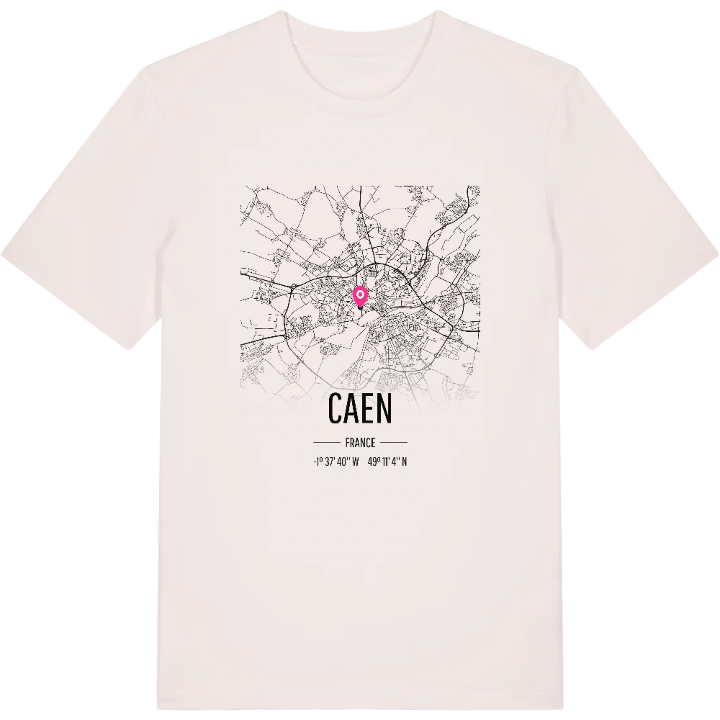 Caen kort T-shirt – t-shirt fra PinShirt