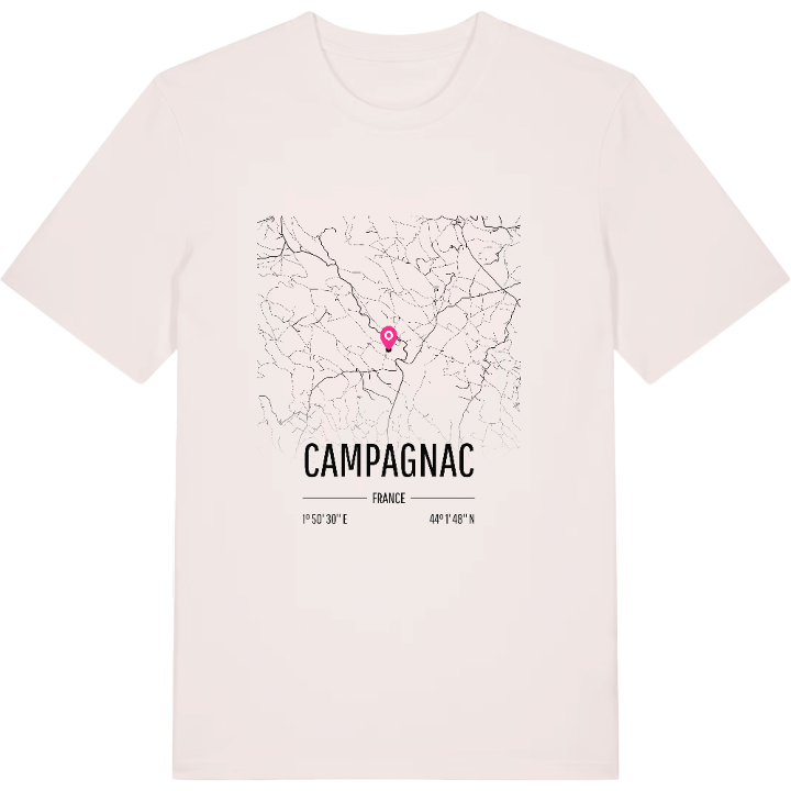 Campagnac kort T-shirt – t-shirt fra PinShirt