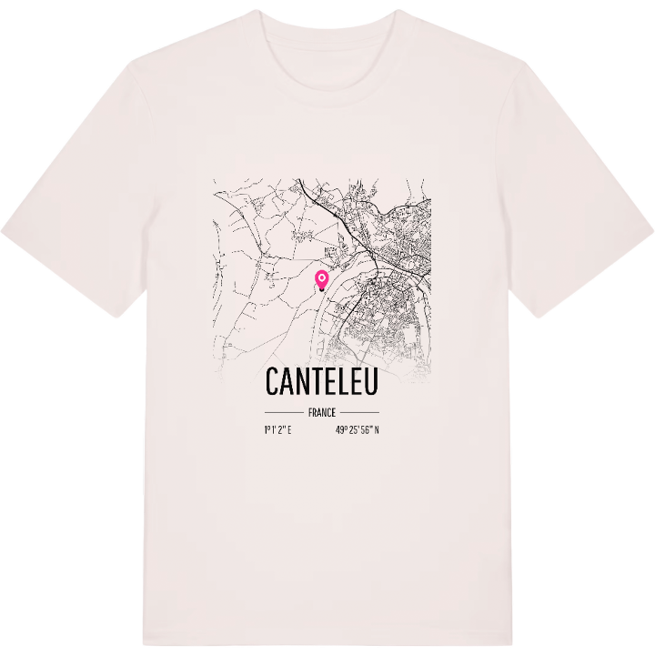 Canteleu kort T-shirt – t-shirt fra PinShirt