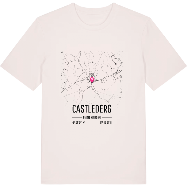 Castlederg kort T-shirt – t-shirt fra PinShirt