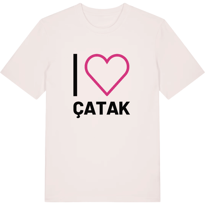 Jeg elsker Çatak T-shirt stort tryk – t-shirt fra PinShirt