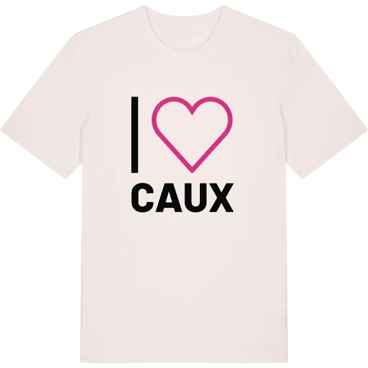 Jeg elsker Caux T-shirt stort tryk – t-shirt fra PinShirt