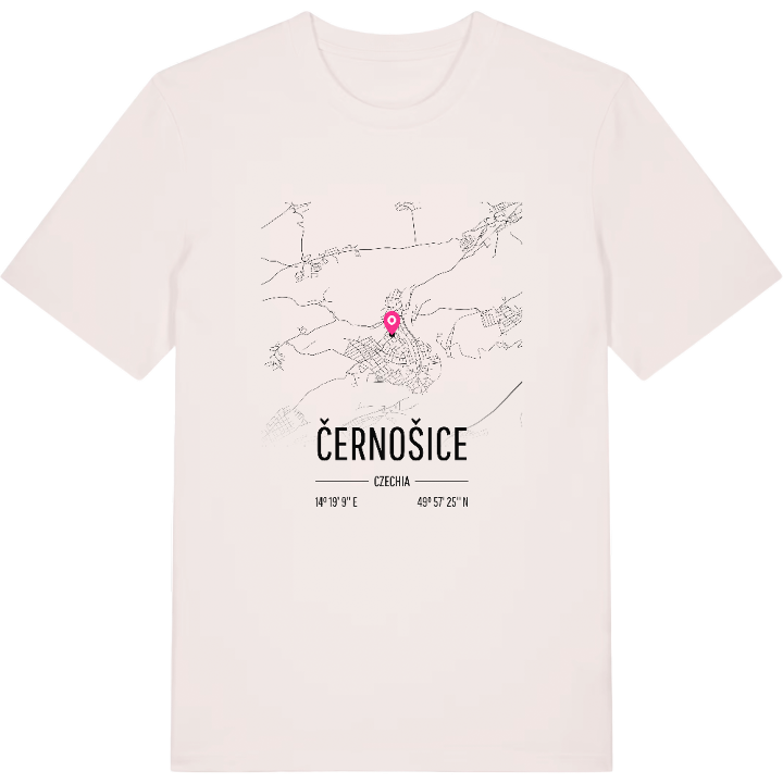 Černošice kort T-shirt – t-shirt fra PinShirt