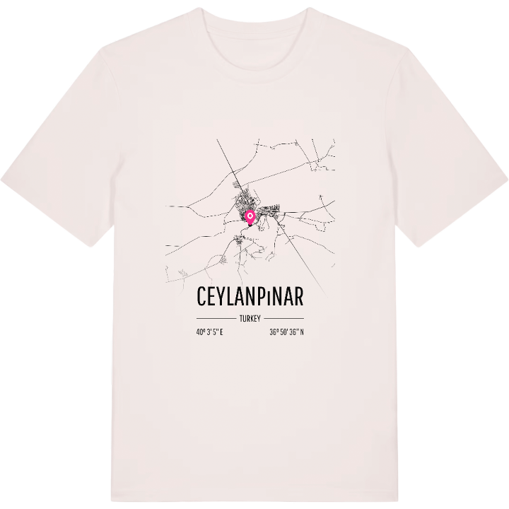 Ceylanpınar kort T-shirt – t-shirt fra PinShirt
