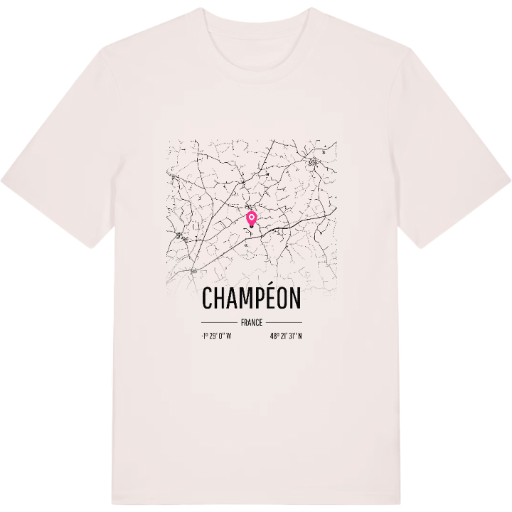 Champéon kort T-shirt – t-shirt fra PinShirt