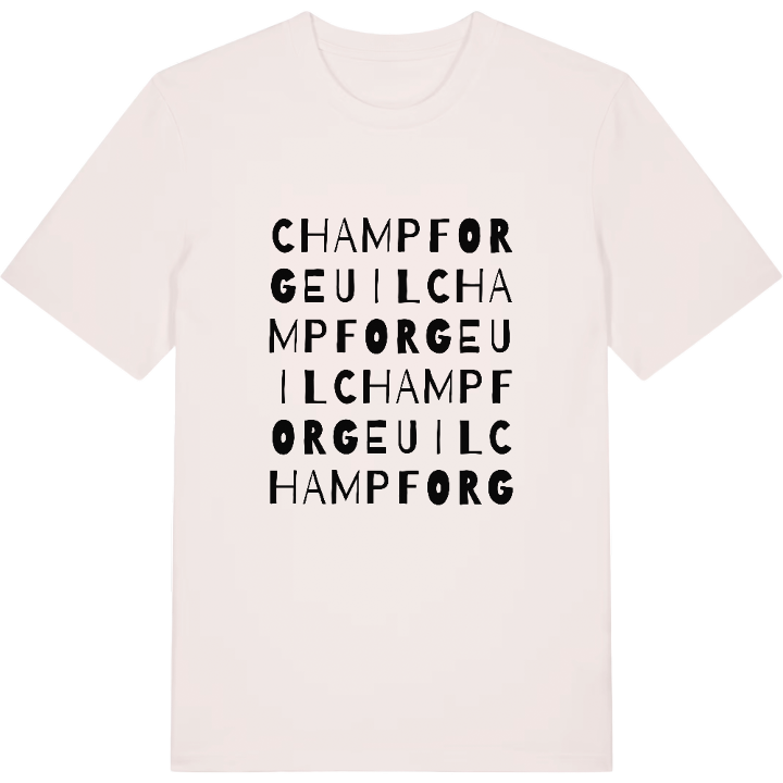 Champforgeuil ordleg t-shirt – t-shirt fra PinShirt