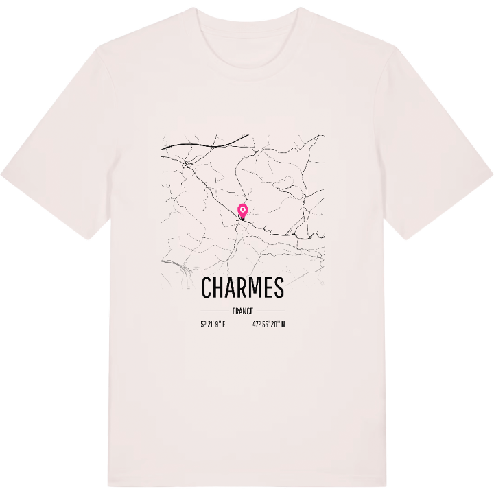 Charmes kort T-shirt – t-shirt fra PinShirt