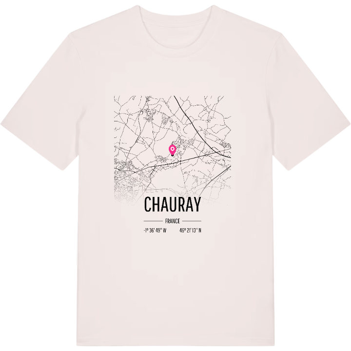 Chauray kort T-shirt – t-shirt fra PinShirt