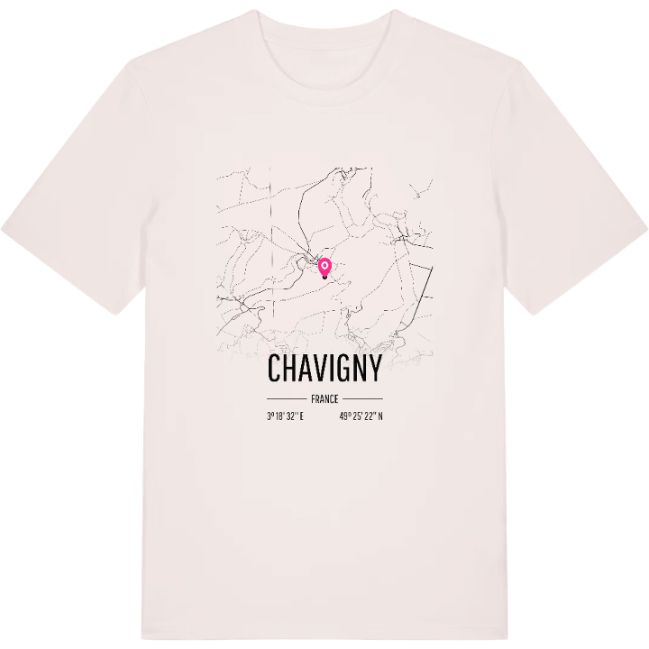 Chavigny kort T-shirt – t-shirt fra PinShirt