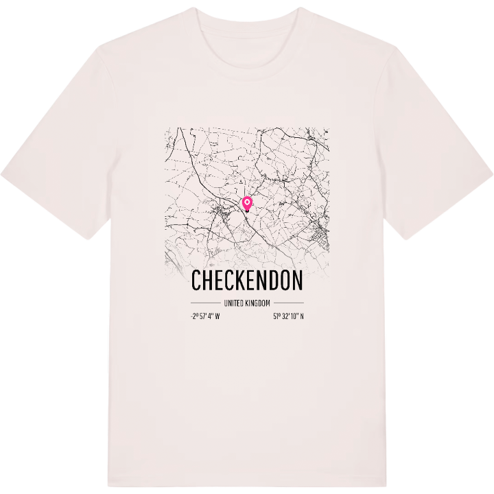 Checkendon kort T-shirt – t-shirt fra PinShirt