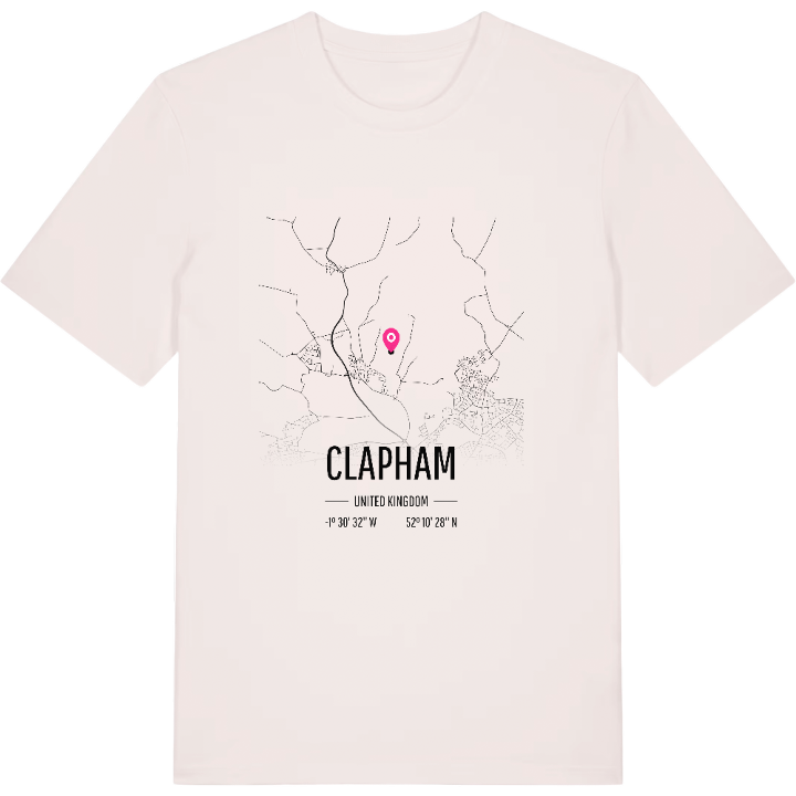 Clapham kort T-shirt – t-shirt fra PinShirt