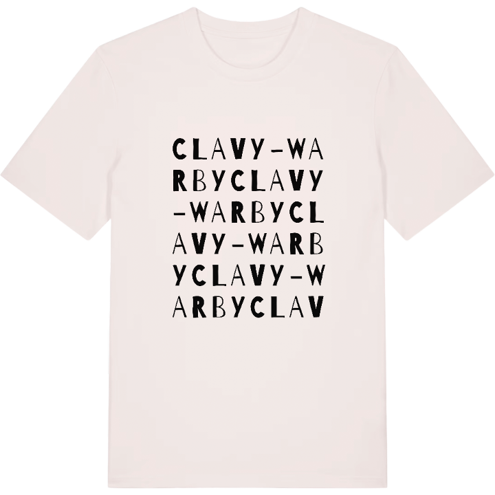 Clavy-Warby ordleg T-shirt – t-shirt fra PinShirt