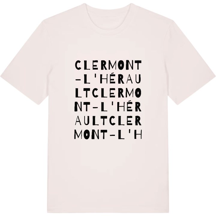 Clermont-l'Hérault ordleg T-shirt – t-shirt fra PinShirt